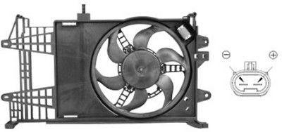 VAN WEZEL ventiliatorius, radiatoriaus 1620751